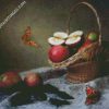 Apples And Butterflies Still Life diamond painting