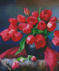 Artificial Flower diamond painting