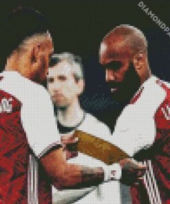 Aubameyang And Lacazette Arsenal diamond painting