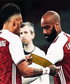 Aubameyang And Lacazette Arsenal diamond painting