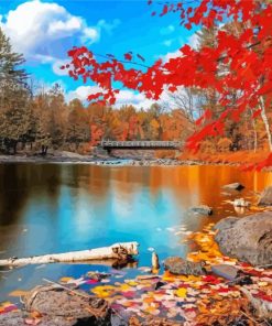 Beautiful Fall Scenery Diamond Painting