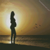 Beautiful Young Pregnant Woman Diamond Painting