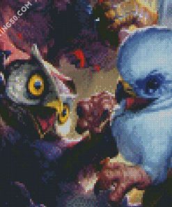 Birds Battle diamond painting