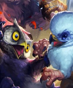 Birds Battle diamond painting