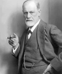 Black And White Sigmund Freud diamond painting