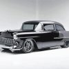 Black 1955 Chevy Bel Air diamond painting