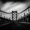 Black And White Benjamin Franklin Bridge Diamond Painting