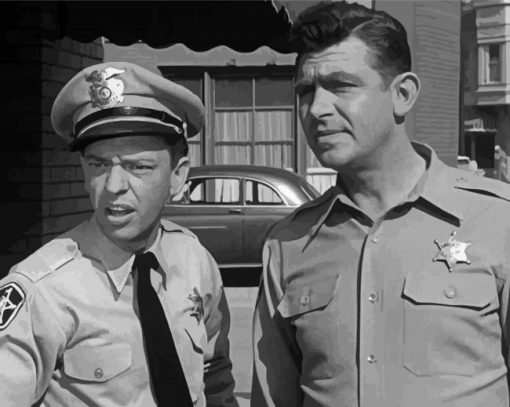 Black And White The Andy Griffith Show Characters Diamond Painting