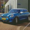 Blue Mini Cooper diamond painting