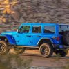 Blue Jeep diamond painting