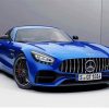 Blue Mercedes Amg Gt diamond painting