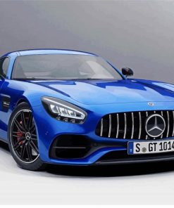 Blue Mercedes Amg Gt diamond painting