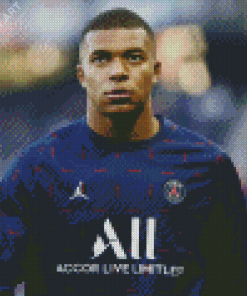 Cool Kylian Mbappé Diamond Painting