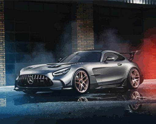 Cool Mercedes Amg Gt diamond painting