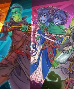 Critical Role The Mighty Nein diamond painting