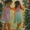 Cute Baby Sisters diamond painting