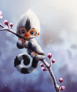 Cute Fantasy Snow Creature diamond painting