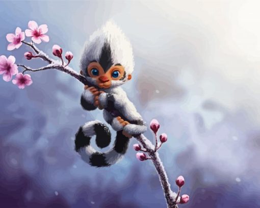 Cute Fantasy Snow Creature diamond painting