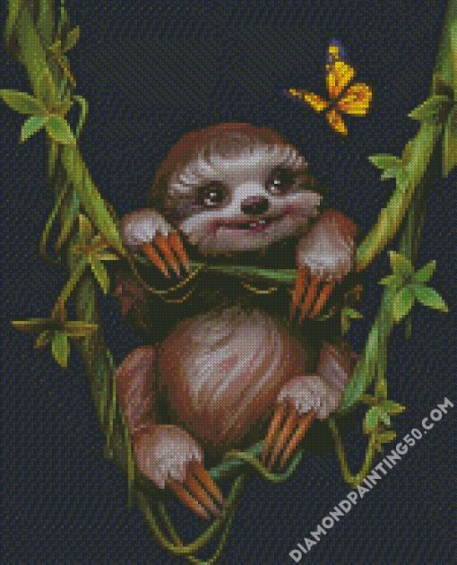 Cute Sloth diamond painting