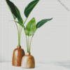 Cute Wooden Pots Minimalist Plant Diamond Painting