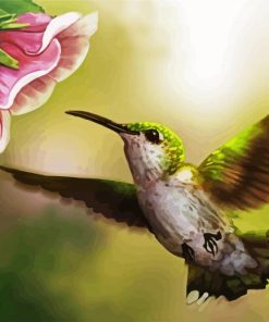 Flying Hummingbird diamond painting