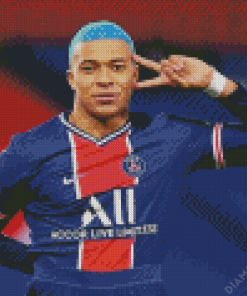 Footballer Kylian Mbappé Player Diamond Painting