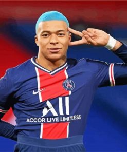 Footballer Kylian Mbappé Player Diamond Painting