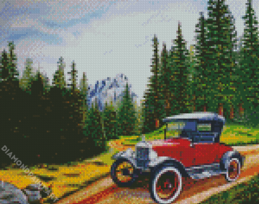 Ford Model T Art Diamond Painting