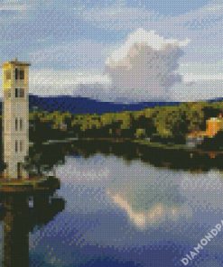 Furman University Landscape diamond painting