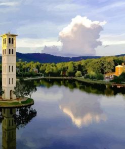 Furman University Landscape diamond painting