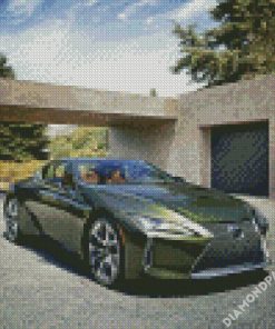 Green Lexus Lc diamond painting