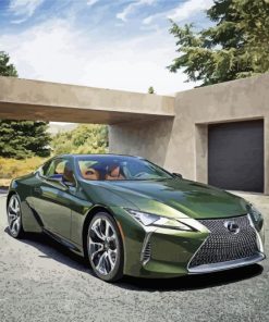 Green Lexus Lc diamond painting