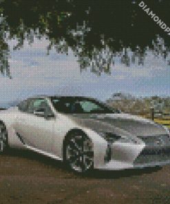 Grey Lexus Lc diamond painting