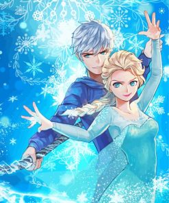 Jack Frost And Elsa Disney Characters Diamond Painting