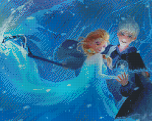 Jack Frost And Elsa Lovers Diamond Painting