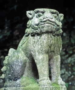 Komainu Japanese Statue Diamond Painting