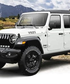 Light Grey Jeep diamond painting