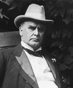 Monochrome William McKinley Diamond Painting