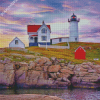 Nubble Lighthouse Maine Diamond Painting