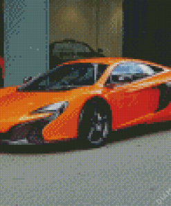 Orange Mclaren Diamond Painting