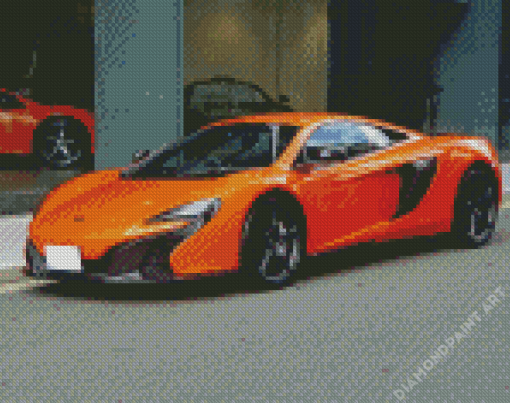 Orange Mclaren Diamond Painting