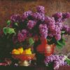 Purple Flowers Still Life diamond painting