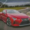 Red Lexus LC diamond painting