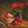 Red Roses And Fruit diamond painting