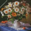 Still Life White Flowers diamond painting