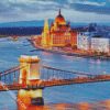 Szechenyi Chain Bridge Budapest diamond painting