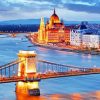 Szechenyi Chain Bridge Budapest diamond painting