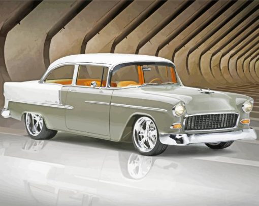 Vintage 1955 Chevy Bel Air diamond painting