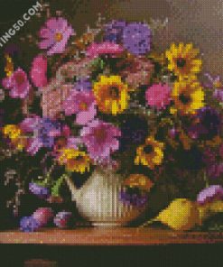 Vintage Flowers diamond painting