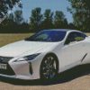 White Lexus LC diamond painting